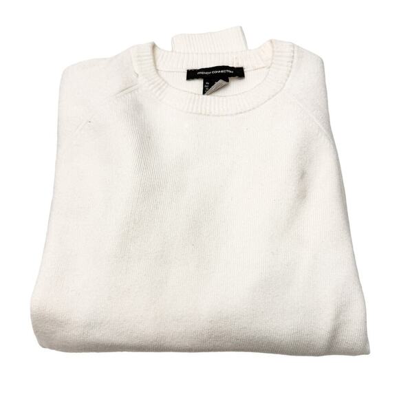 French Connection White Crewneck Sweater Size Small - Picture 4 of 4